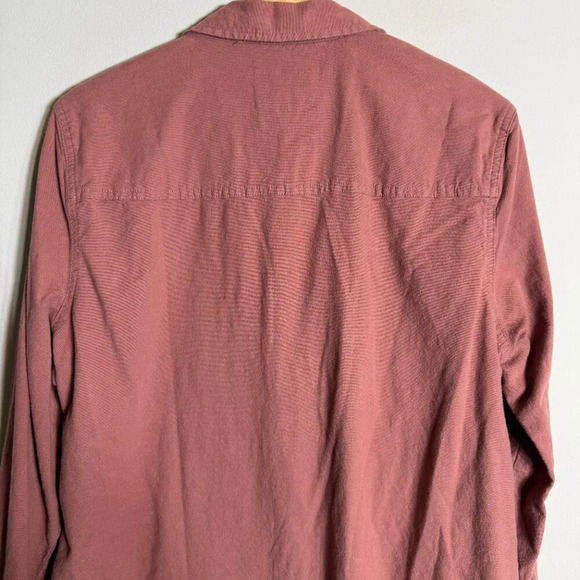 Abercrombie & Fitch Long Sleeve Button Down Collared Shirt Dress Women's XLT Red - Picture 11 of 14
